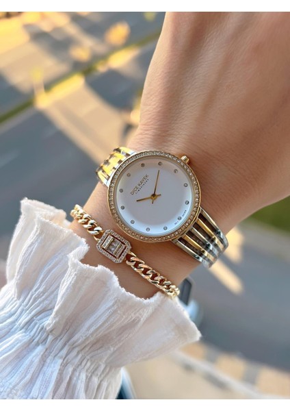 2 Yıl Garantili Çelik Kasa ve Kordon 5 Atm Suya Dayanıklı Kadın Kol Saati+Bileklik Ac.01 fiyatları