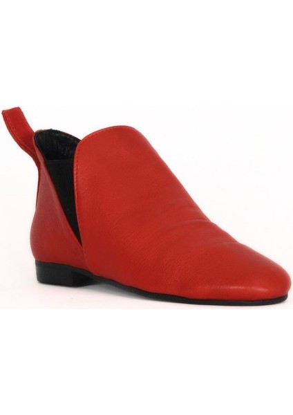 Kırmızı Flotter Deri Kadın Düz Bot 01WP5903 01WP5903 fiyatları
