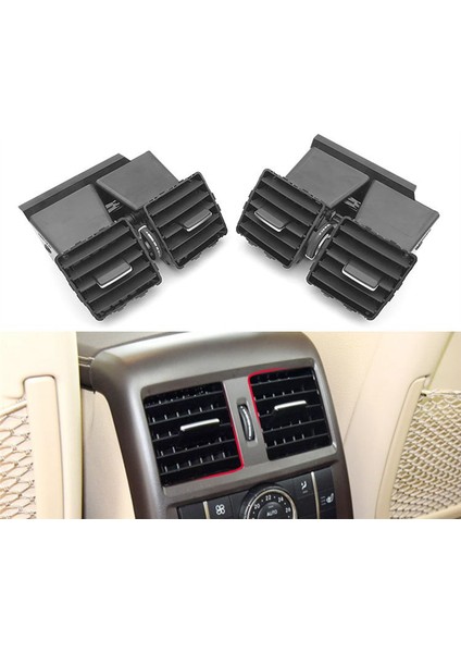 Mercedes Benz W166 W292 ml Gl Gle Gls Için Araba Arka Orta Konsol Hava Menfezi Ac Havalandırma Izgarası Çıkış Tertibatı (Yurt Dışından) modelleri