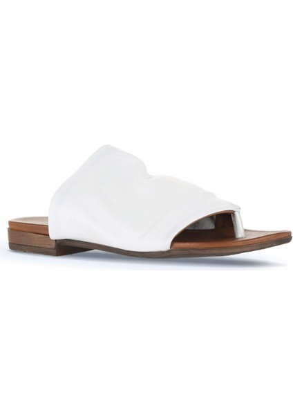 Beyaz Deri Kadın Parmak Arası Terlik 01WJ2226 01WJ2226 fiyatları