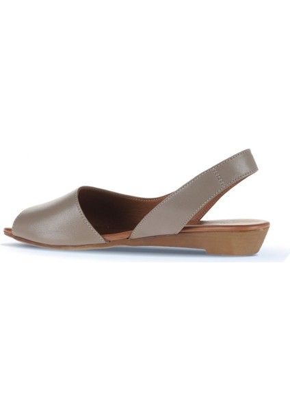 Gümüş Deri Kadın Düz Sandalet 01WA4400 01WA4400 fırsatları