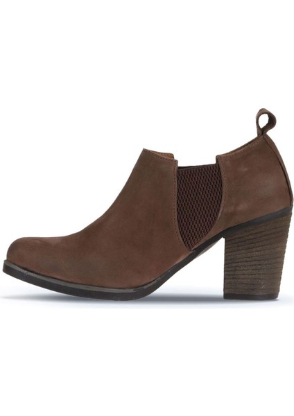 Kahverengi Nubuk Kadın Topuklu Bot 01WP1506 01WP1506 fırsatları