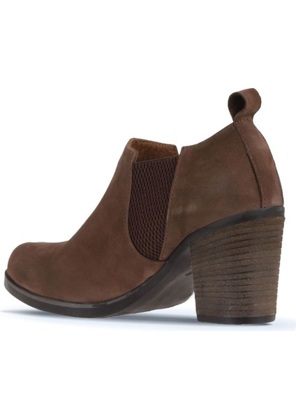 Kahverengi Nubuk Kadın Topuklu Bot 01WP1506 01WP1506 indirimleri