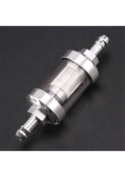 2 Adet Evrensel Krom Yakıt Benzin Ham Petrol Motor Sıralı Filtre 5/16 Inç 8mm Gümüş Motosikletler Için (Yurt Dışından) modelleri