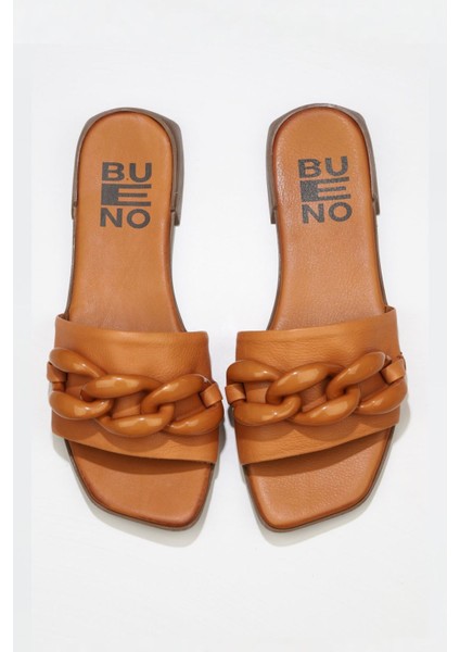 Taba Deri Kadın Düz Terlik 01WU1815 01WU1815