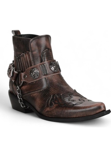 Antik Kahverengi Erkek Kovboy Botu (Western) modelleri