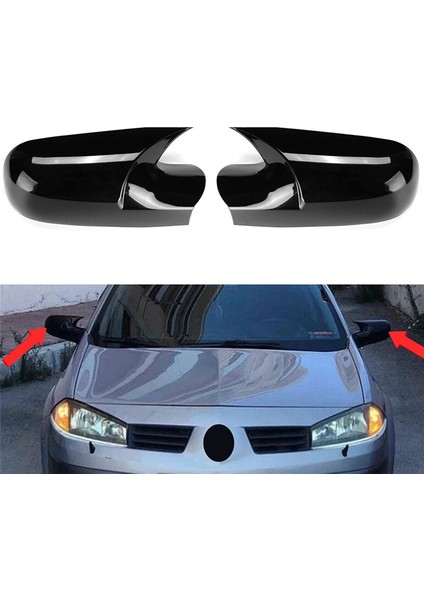 Araba Yan Kanat Dikiz Aynası Kapağı Kapağı Renault Megane 2 Mk2 2002-2009 Yarasa Dikiz Aynası Kapağı (Karbon) (Yurt Dışından) fırsatları