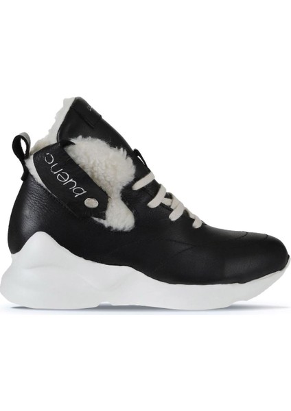 Siyah Deri Kadın Spor Bot 01WP7903 01WP7903