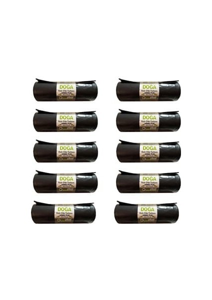 Çöp Poşeti Siyah Jumbo Boy 10'lu - 80 x 110 cm