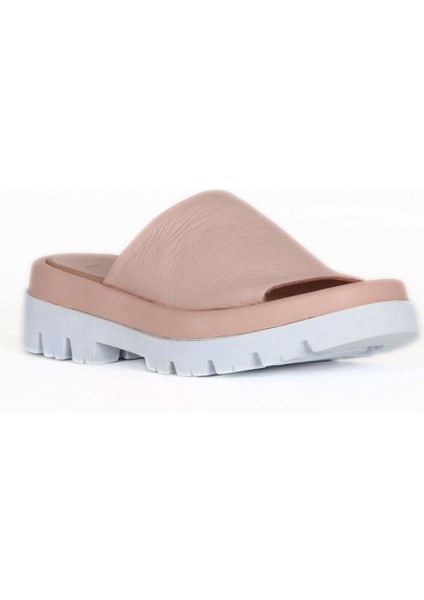 Pudra Deri Kadın Düz Terlik 01WU7308 01WU7308 fiyatları