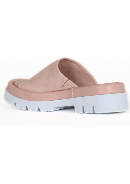 Pudra Deri Kadın Düz Terlik 01WU7308 01WU7308 fırsatları