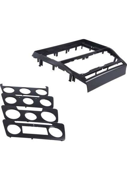 10.1 Inç 2 Din Radyo Fasyası Skoda Octavia 2007-2014 Ses Stereo Panel Montaj Kurulum Gösterge Paneli Seti Çerçevesi (Siyah) (Yurt Dışından)