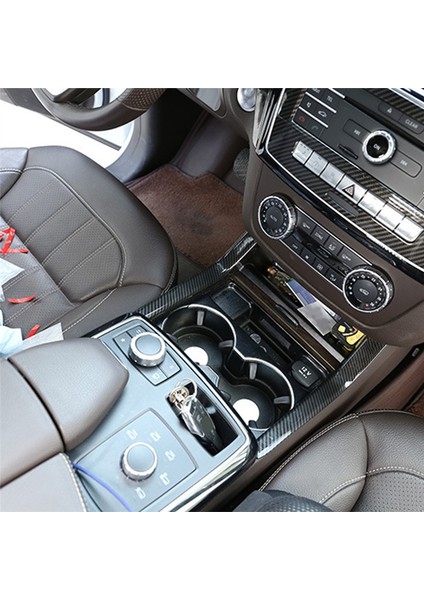 Araba Orta Bardak Tutucu Yan Şerit Trim Sticker Iç Mekan Mercedes Benz Gle Gl Gls ml W166 Coupe C292 X166 (Yurt Dışından) modelleri