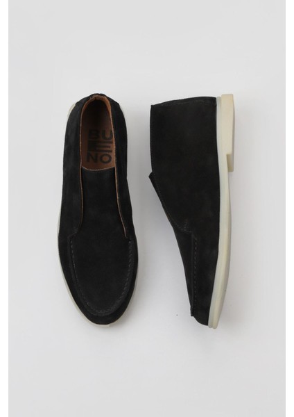 Siyah Süet Kadın Düz Bot 01WU10500 01WU10500