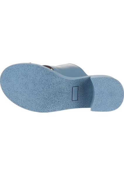 Mavi Deri Kadın Topuklu Terlik 01WA1701 01WA1701 indirimleri