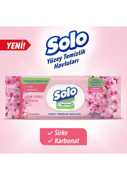 Temizlikte Doğal Güç Sakura Yüzey Temizlik Havlusu 3'lü 300 Yaprak modelleri