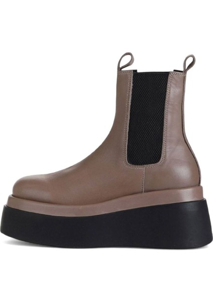 Vizon Deri Kadın Dolgu Topuklu Bot 01WV1801 01WV1801 modelleri