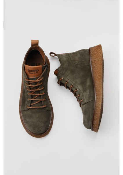 Haki Süet Kadın Düz Bot 01WV5204 01WV5204