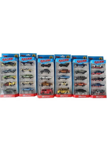 ZQ11315 Kartela 1 64 Metal 5li Araba