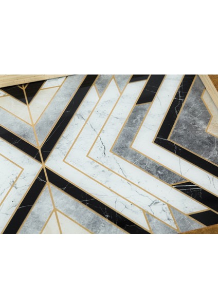 LINE DEKORATİF TEPSİ 31X42CM GOLD