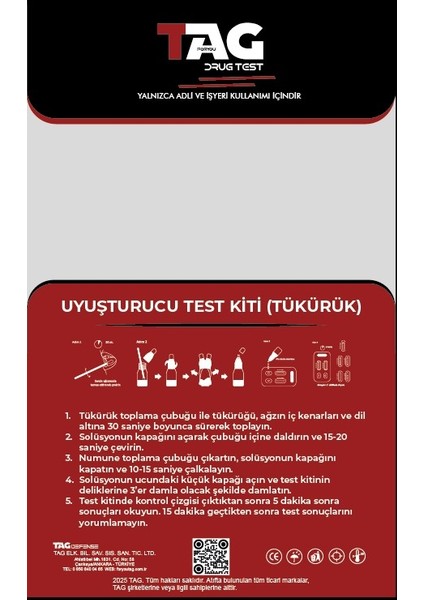 Drug Test Kit Oral (Tükürük) modelleri