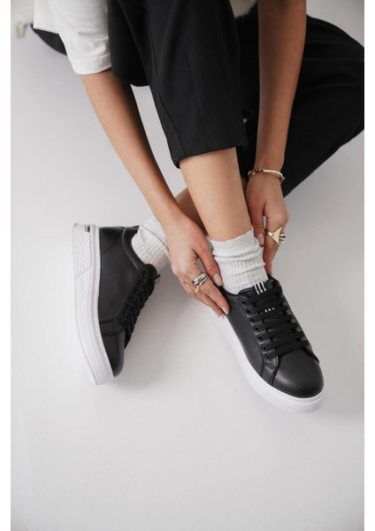 Günlük Kadın Sneaker | Kalın Taban & Şerit Detaylı