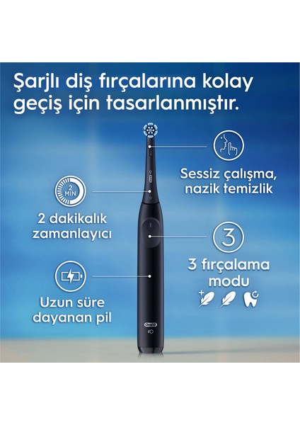 iO 2 Şarjlı Diş Fırçası – Gece Siyahı