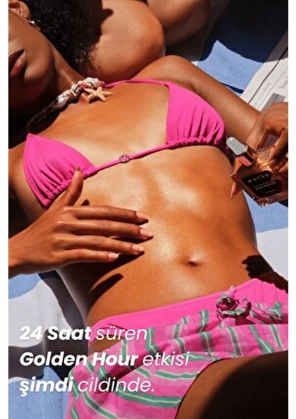 Golden Hour Glow Bronzlaştırıcı Yağ Işıltı Verici Etki 50 ml Tüm Ciltler İçin