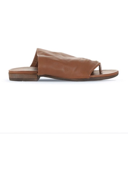 Kahverengi Deri Kadın Parmak Arası Terlik 01WJ2226 01WJ2226