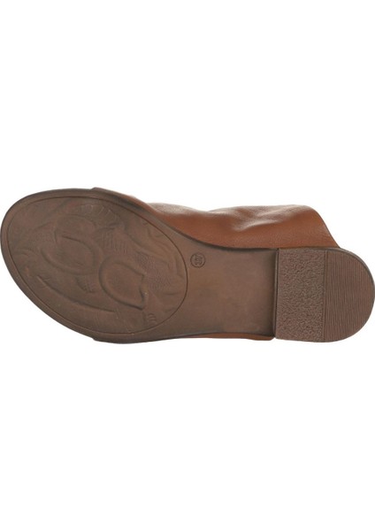 Kahverengi Deri Kadın Parmak Arası Terlik 01WJ2226 01WJ2226 indirimleri