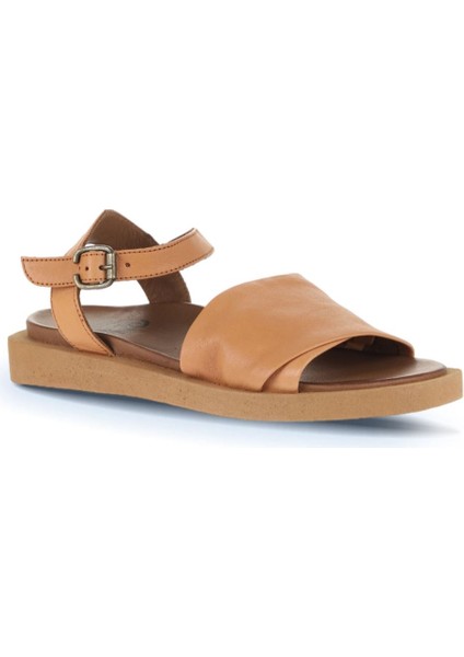 Taba Deri Kadın Düz Sandalet 01WS2812 01WS2812 fiyatları