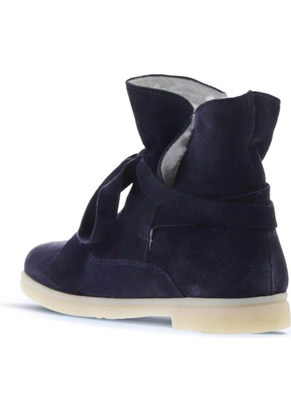 Lacivert Süet Kadın Düz Bot 01WT3303 01WT3303 indirimleri