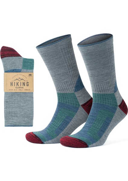 Yünlü Taban Altı Havlulu Dikişsiz Hiking Çorabı 3592