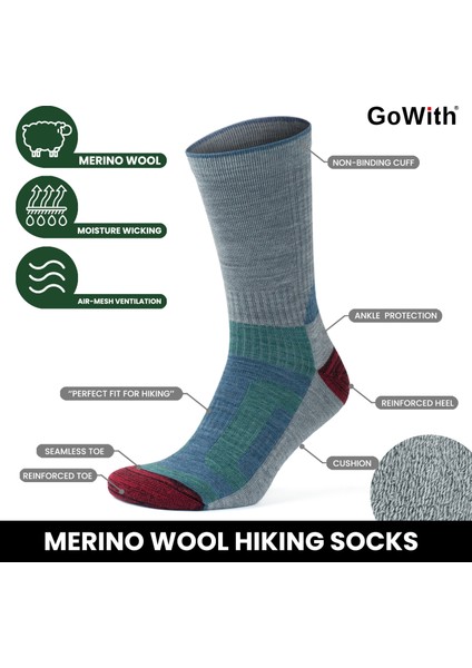 Yünlü Taban Altı Havlulu Dikişsiz Hiking Çorabı 3592 modelleri