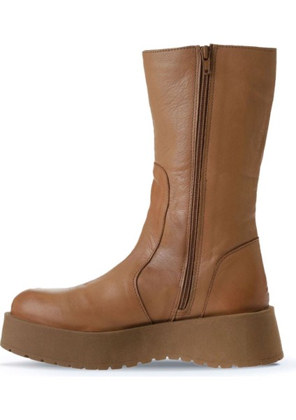 Taba Açık Deri Kadın Dolgu Topuklu Bot 01WV1302 01WV1302 modelleri