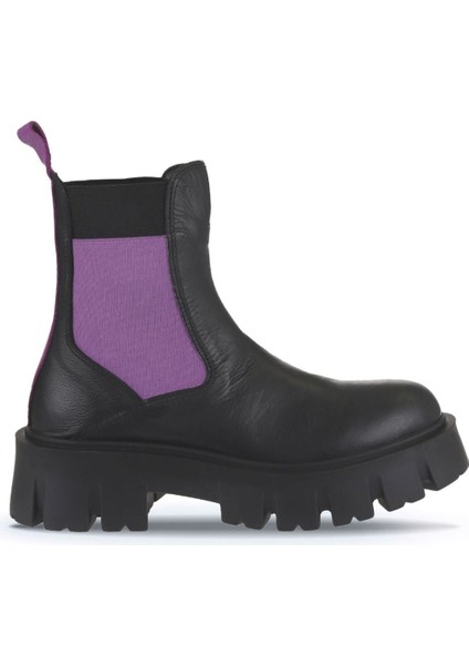 Siyah Multi Deri Kadın Düz Bot 01WV4613 01WV4613