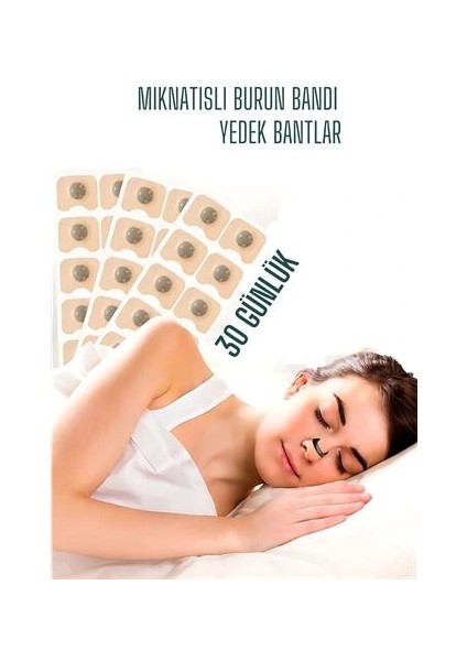 Manyetik Burun Bandı - 30 Günlük Yedek Sporcu Burun Bandı - Horlama Önleyici Azaltıcı fiyatları