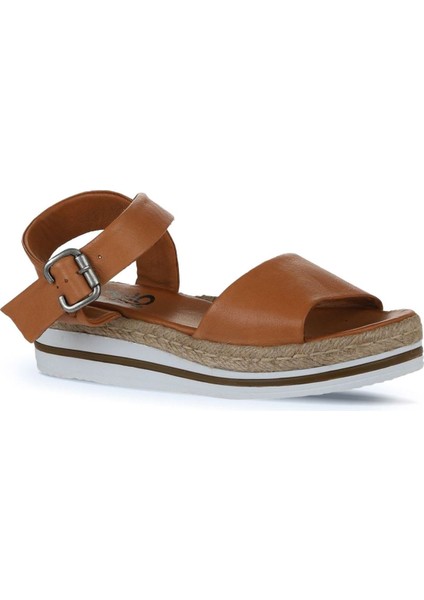 Taba Deri Kadın Düz Sandalet 01WS4216 01WS4216 modelleri