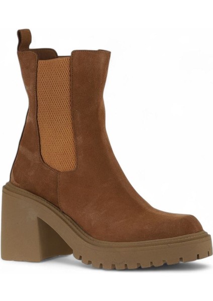 Taba Açık Süet Kadın Topuklu Bot 01WV5400 01WV5400 fiyatları