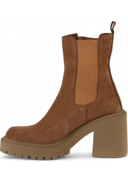 Taba Açık Süet Kadın Topuklu Bot 01WV5400 01WV5400 modelleri