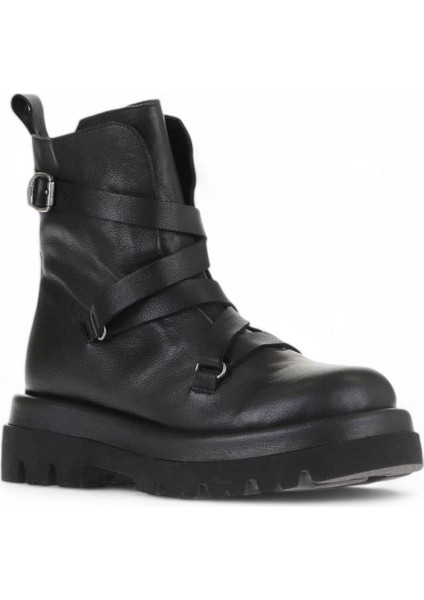 Haki Haki Deri Kadın Düz Bot 01WV1009 01WV1009 modelleri