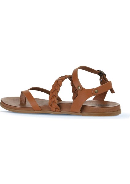 Taba Deri Kadın Parmak Arası Sandalet 01WU4201 01WU4201 indirimleri