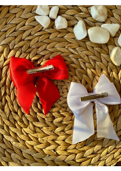 Kurdele Kırmızı ve Beyaz Renk Bayramlık Iki Adet Toka fiyatları