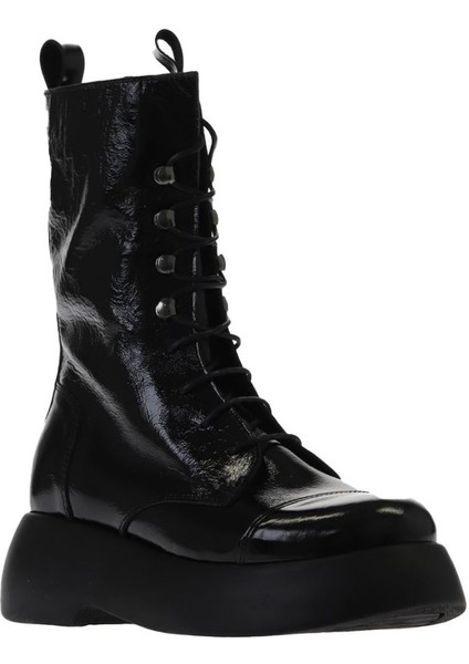 Siyah Kırışık Rugan Kadın Dolgu Topuklu Bot 01WV5306 01WV5306 fiyatları