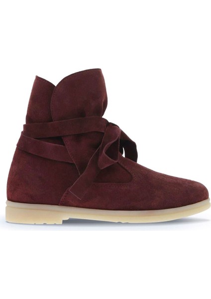 Bordo Süet Kadın Düz Bot 01WT3303 01WT3303 fiyatları