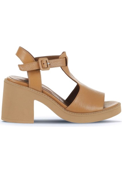 Taba Deri Kadın Topuklu Sandalet 01WA1702 01WA1702