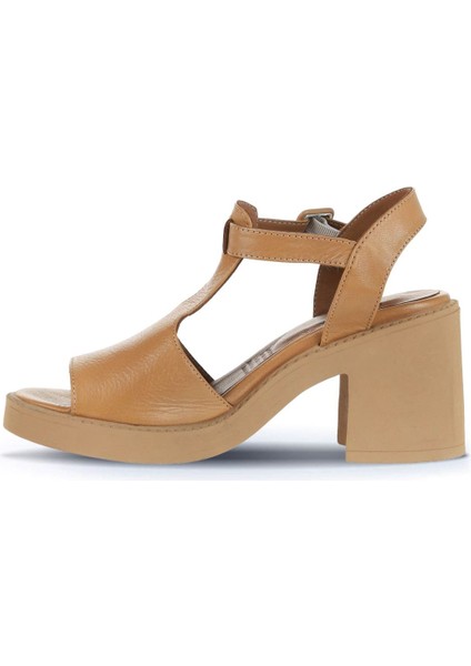 Taba Deri Kadın Topuklu Sandalet 01WA1702 01WA1702 modelleri