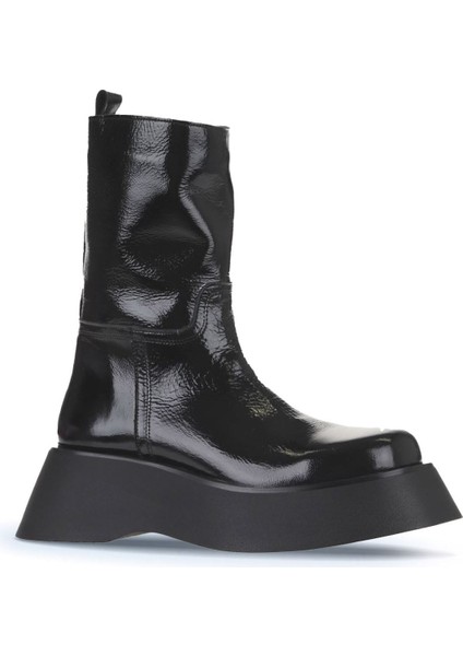 Siyah Kırışık Rugan Kadın Dolgu Topuklu Bot 01WV5101 01WV5101 fiyatları