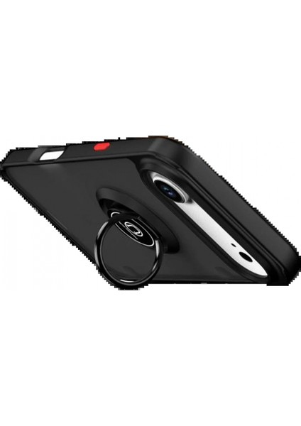 Apple iPhone 17 Air Montreal Yüzüklü Silikon Kapak - Siyah modelleri