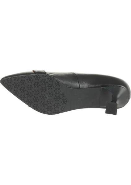 Siyah Deri Kadın Topuklu Ayakkabı 01WA1305 01WA1305 indirimleri